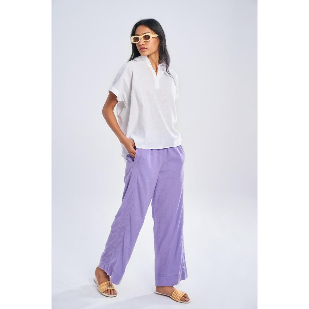 TERRA LUNA Lavender Solid/Plain Jolo Pant