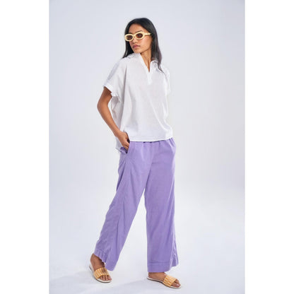 TERRA LUNA Lavender Solid/Plain Jolo Pant