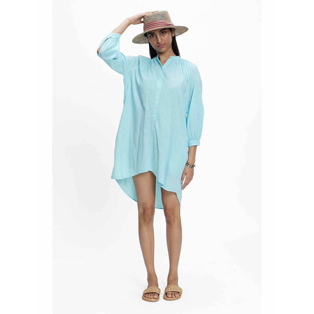 TERRA LUNA Nikoi Blue Solid Dress