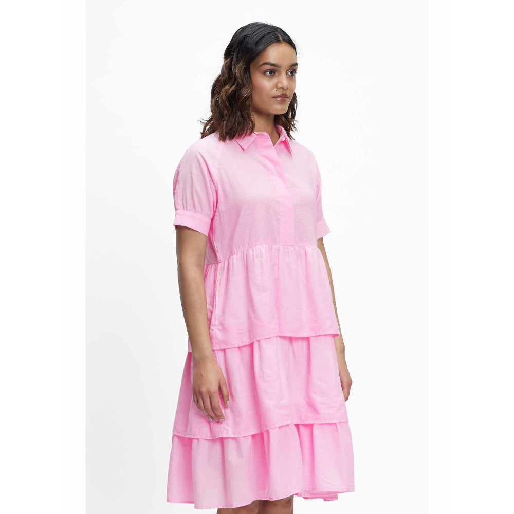 TERRA LUNA Eden Pink Solid Dress