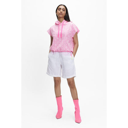 TERRA LUNA Sadet Pink Printed Hoodie