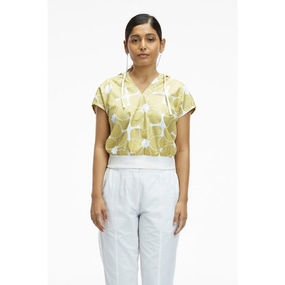 TERRA LUNA Riobo Gold Printed Hoodie