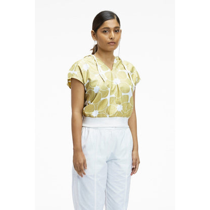 TERRA LUNA Riobo Gold Printed Hoodie