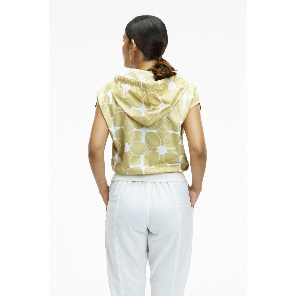 TERRA LUNA Riobo Gold Printed Hoodie