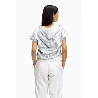 TERRA LUNA Riobo Grey Printed Hoodie