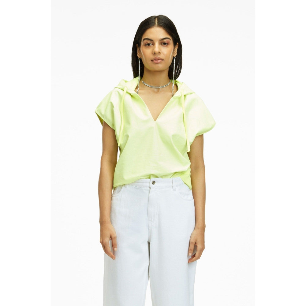 TERRA LUNA Riobo Green Solid Hoodie