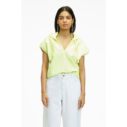 TERRA LUNA Riobo Green Solid Hoodie