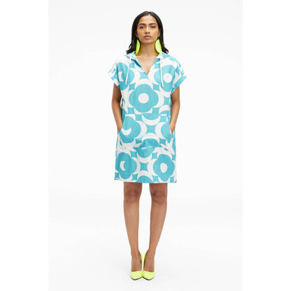 TERRA LUNA Omnia Turquoise Printed Dress