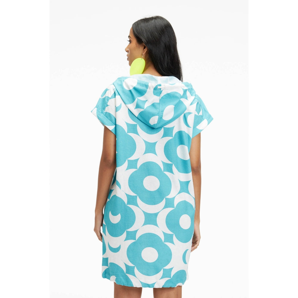 TERRA LUNA Omnia Turquoise Printed Dress