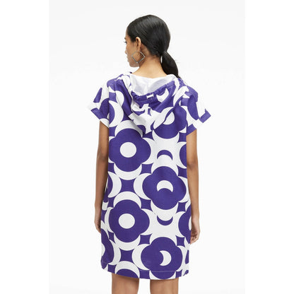 TERRA LUNA Omnia Blue Printed Dress