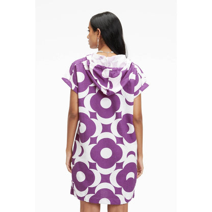 TERRA LUNA Omnia Purple Printed Dress