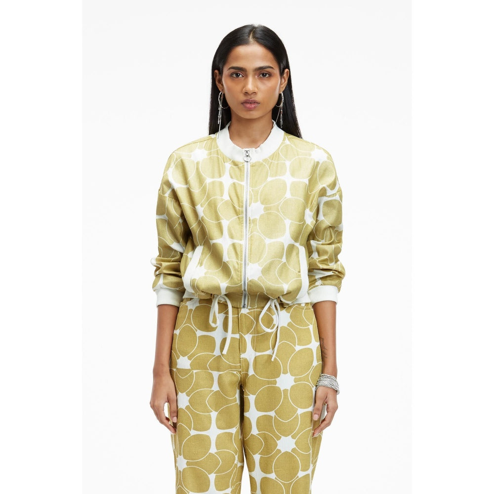 TERRA LUNA Octan Khaki Bomber Jacket