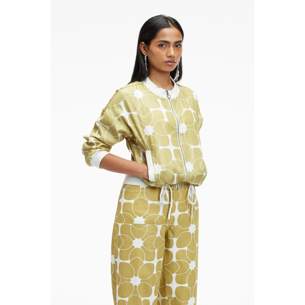 TERRA LUNA Octan Khaki Bomber Jacket