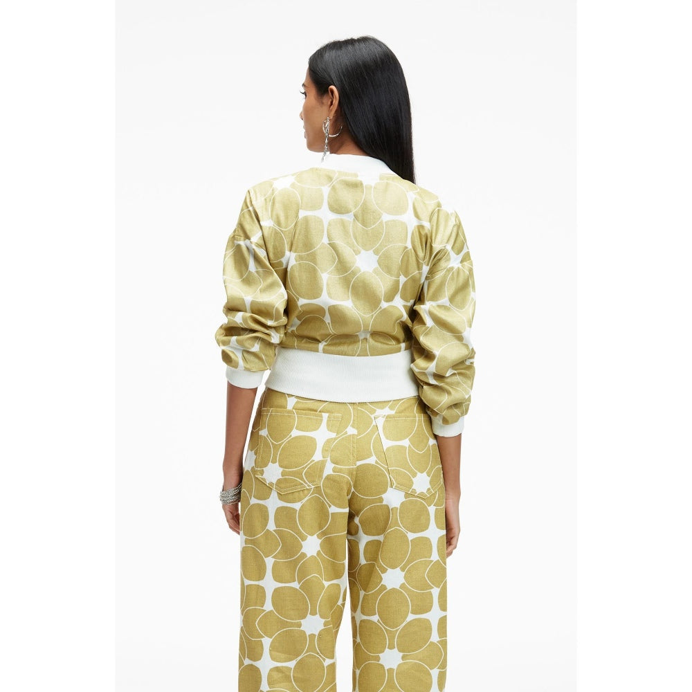 TERRA LUNA Octan Khaki Bomber Jacket