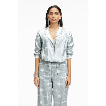 TERRA LUNA Octan Grey Bomber Jacket