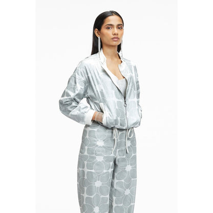 TERRA LUNA Octan Grey Bomber Jacket