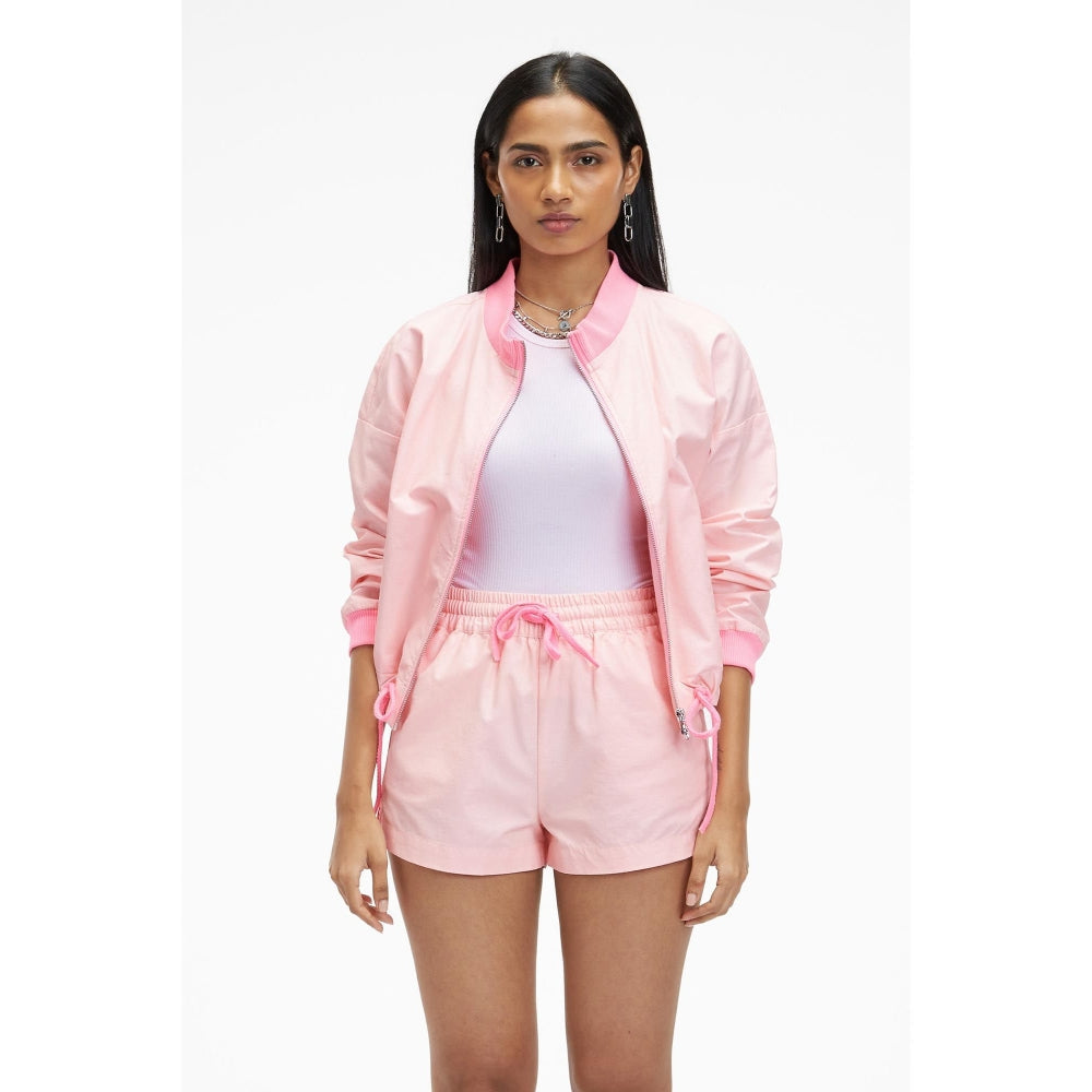 TERRA LUNA Octan Pink Bomber Jacket
