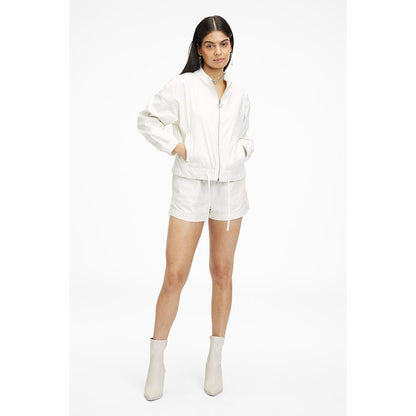 TERRA LUNA Octan White Bomber Jacket