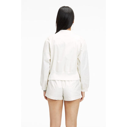 TERRA LUNA Octan White Bomber Jacket