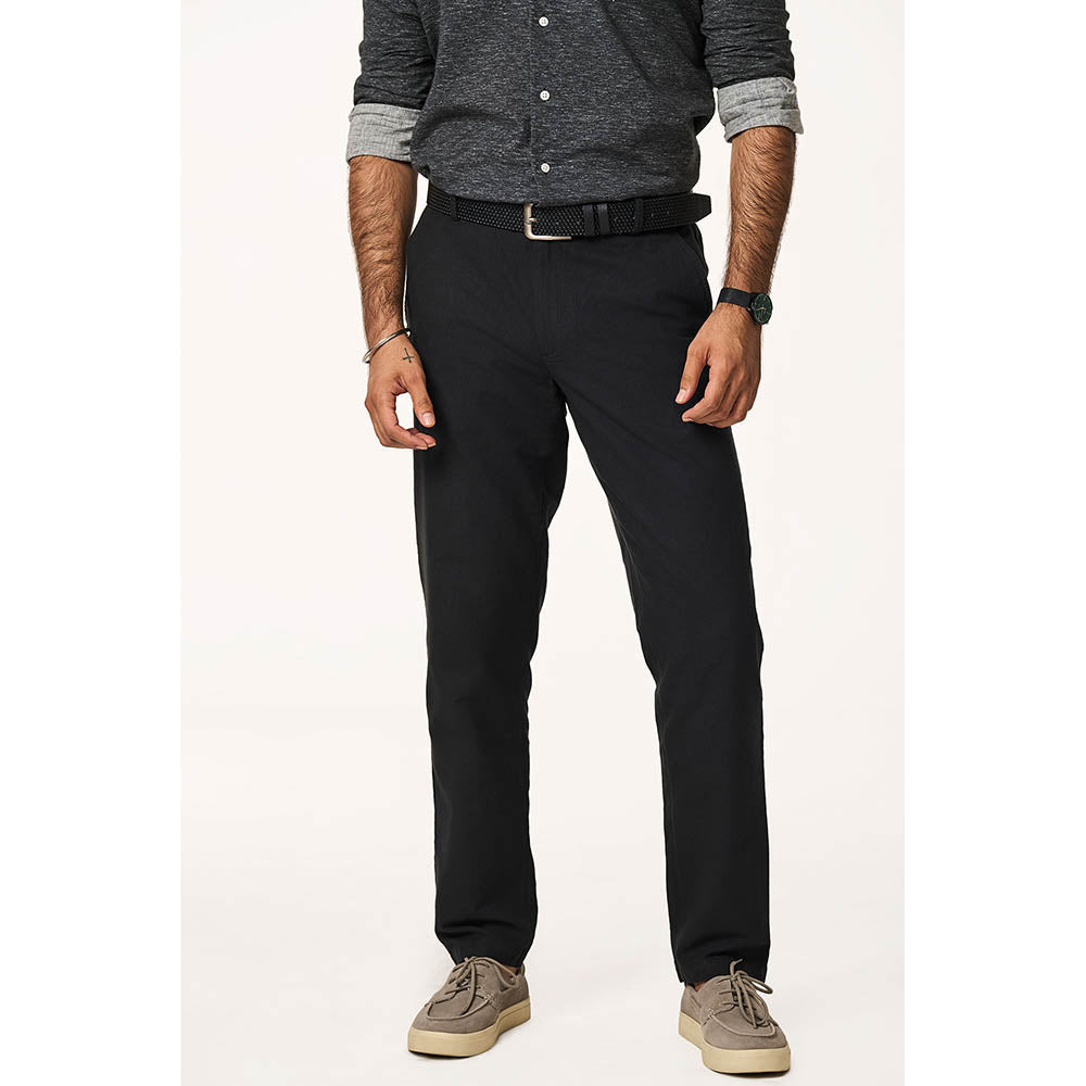 TERRA LUNA Black Solid Slim Fit Trouser