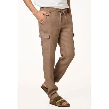 TERRA LUNA Brown Solid Straight Fit Trouser