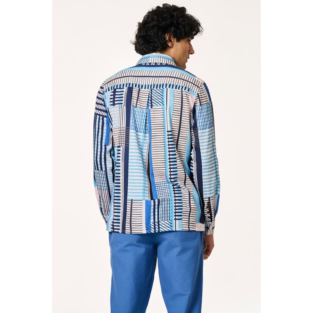 TERRA LUNA Alto Lite Full Sleeves Multi-Color Shirt