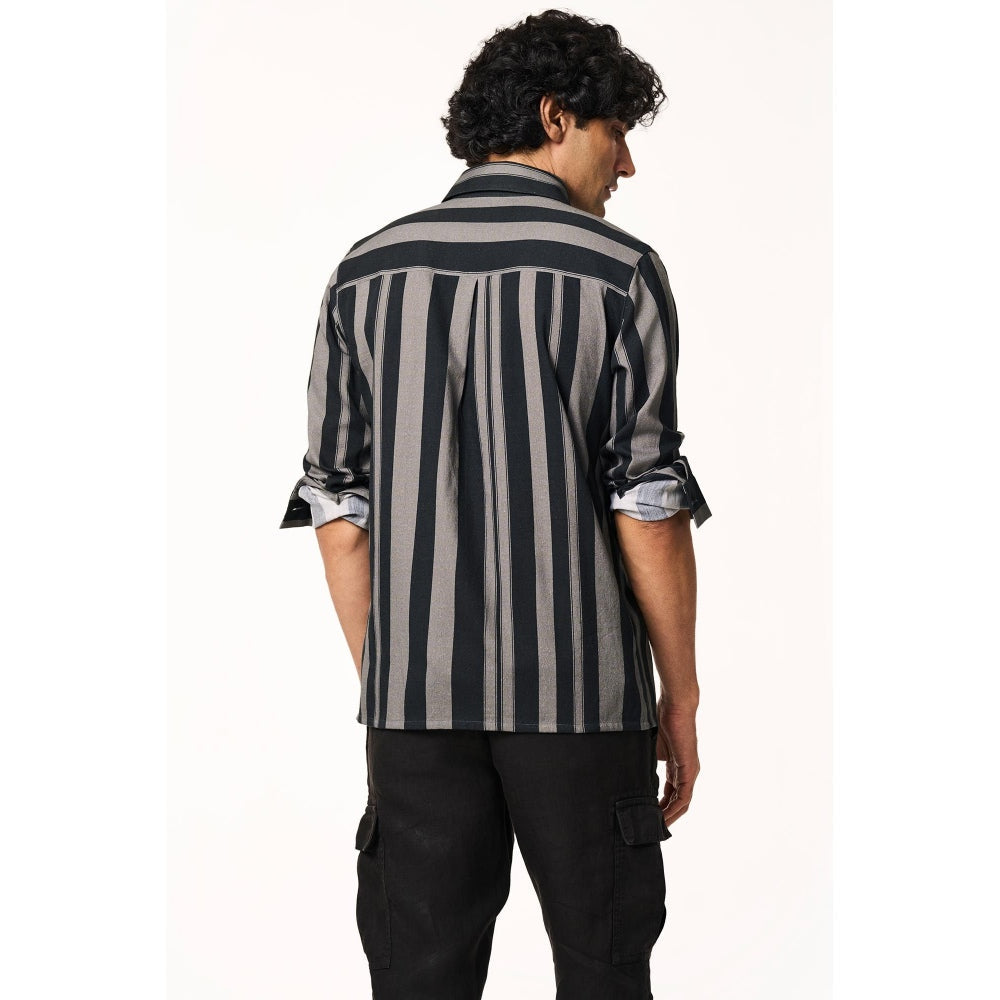 TERRA LUNA Alto Lite Full Sleeves Black Shirt