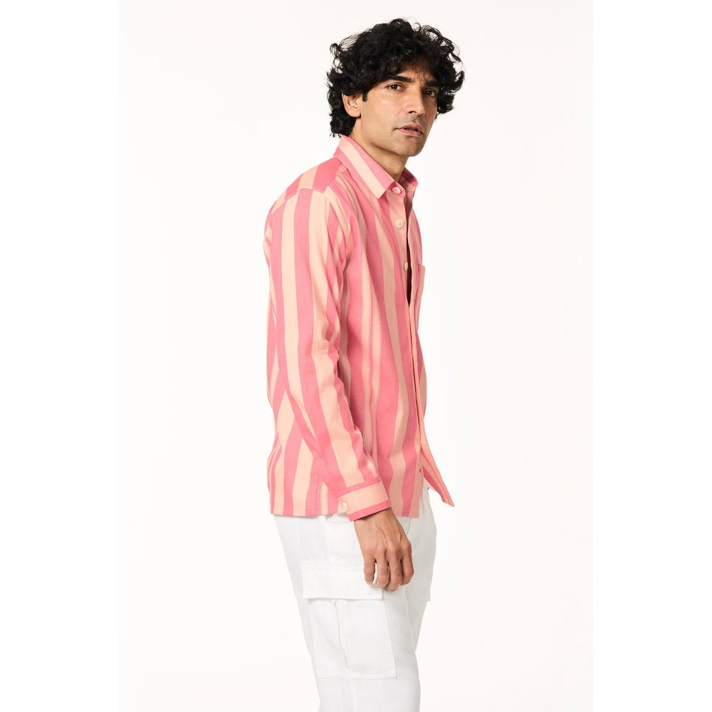 TERRA LUNA Alto Lite Full Sleeves Pink Shirt