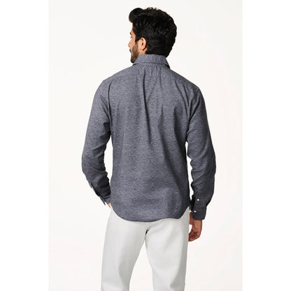TERRA LUNA Cristo Full Sleeves Grey Shirt