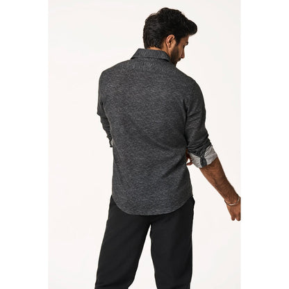 TERRA LUNA Cristo Full Sleeves Charcoal Shirt