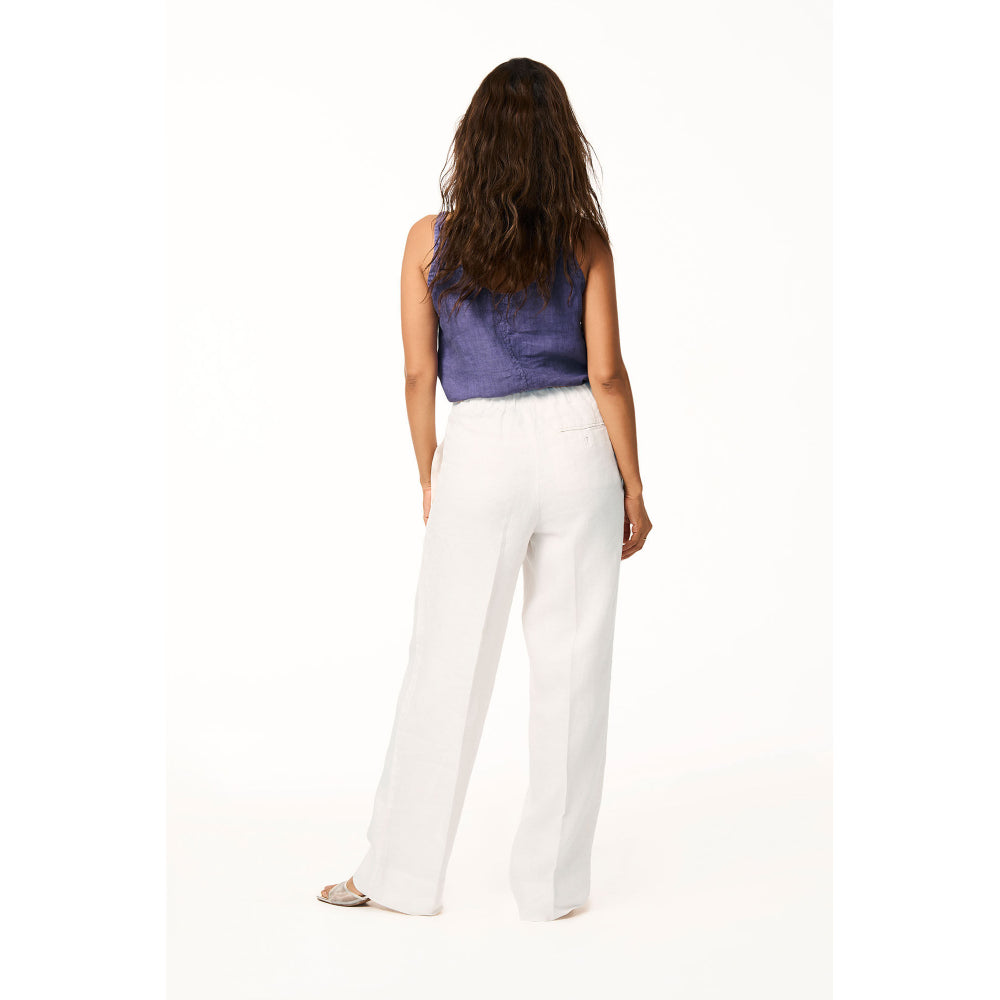 TERRA LUNA Ivory Delphi Linen Trouser