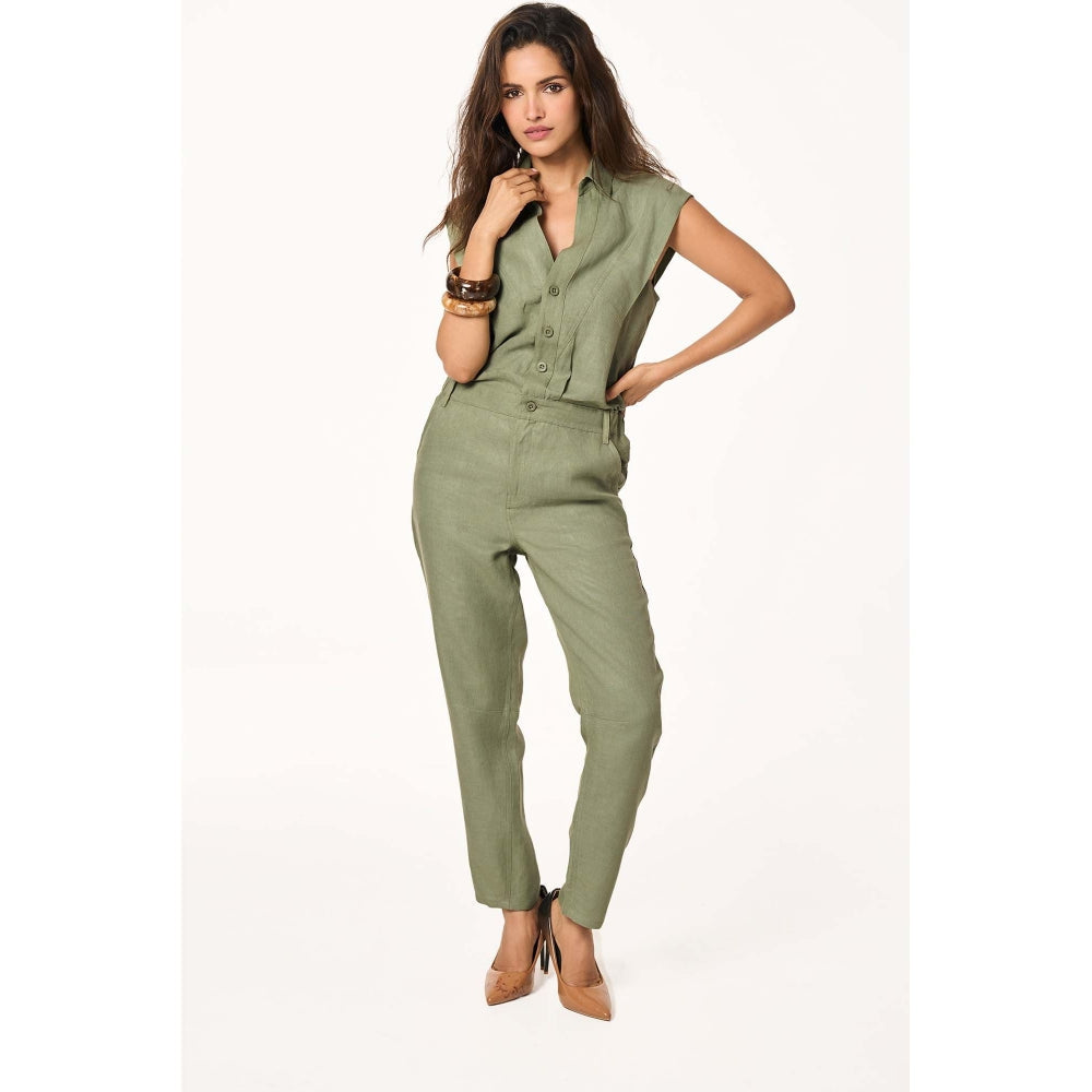 TERRA LUNA Ember Green Jumpsuit