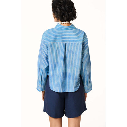 TERRA LUNA Roxy Blue Shirt