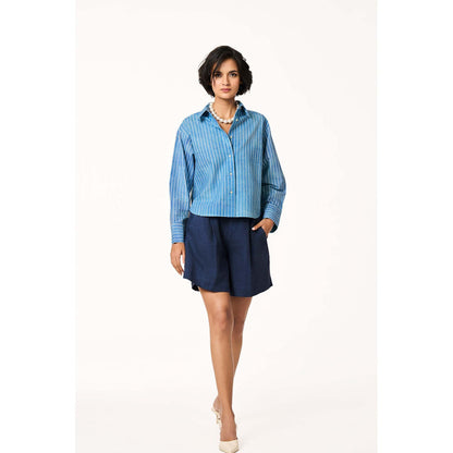 TERRA LUNA Roxy Blue Shirt