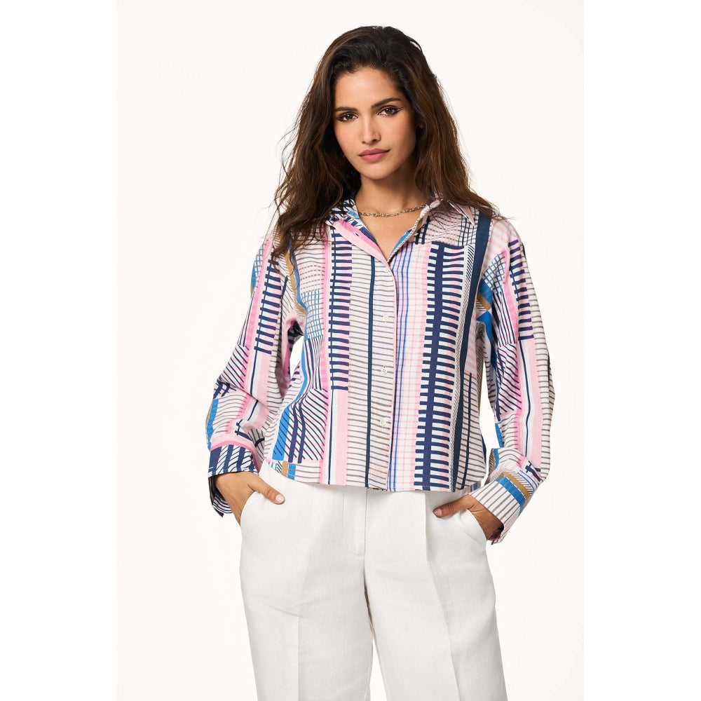 TERRA LUNA Roxy Printed Multi-Color Shirt