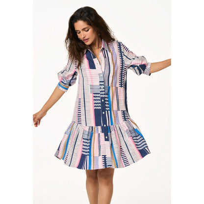 TERRA LUNA Women's Mirri Artist Plaid Printed Dress