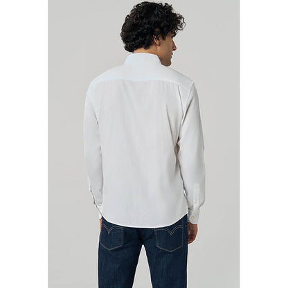 TERRA LUNA White Hunt Linen Casual Shirt