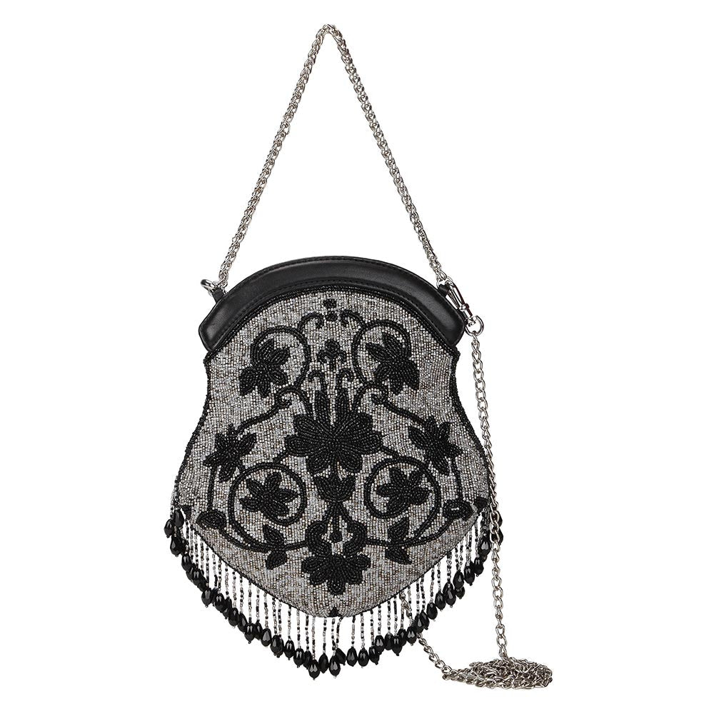 The Leather Garden Orchid Embellished Sling Bag