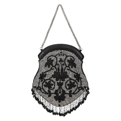The Leather Garden Orchid Embellished Sling Bag