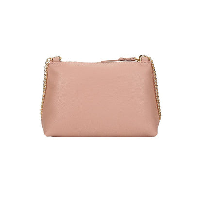 The Leather Garden Carnation Embroidered Peach Sling Bag