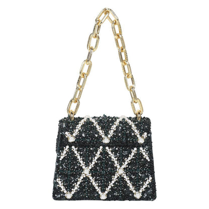 The Leather Garden Erica Emerald Handheld Mini Bag