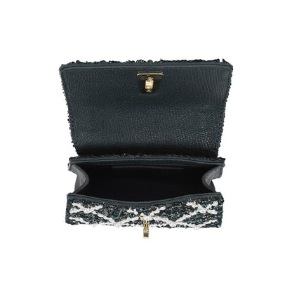 The Leather Garden Erica Emerald Handheld Mini Bag