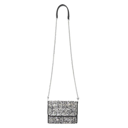 The Leather Garden Plumeria Embellished Crossbody Leather Bag