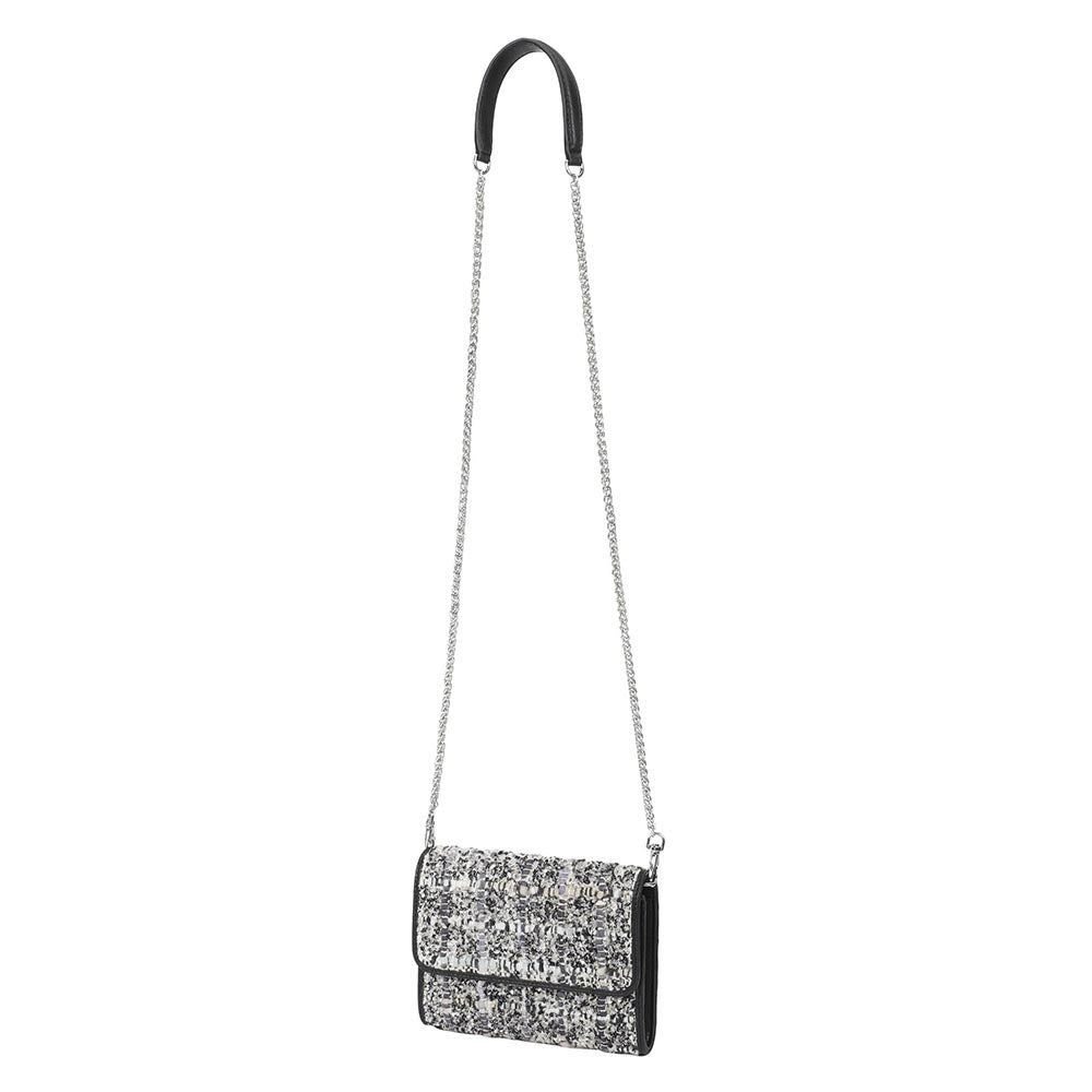 The Leather Garden Plumeria Embellished Crossbody Leather Bag