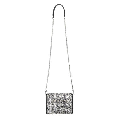 The Leather Garden Plumeria Embellished Crossbody Leather Bag
