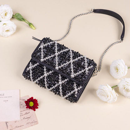 The Leather Garden Cypress Embellished Crossbody Leather Bag
