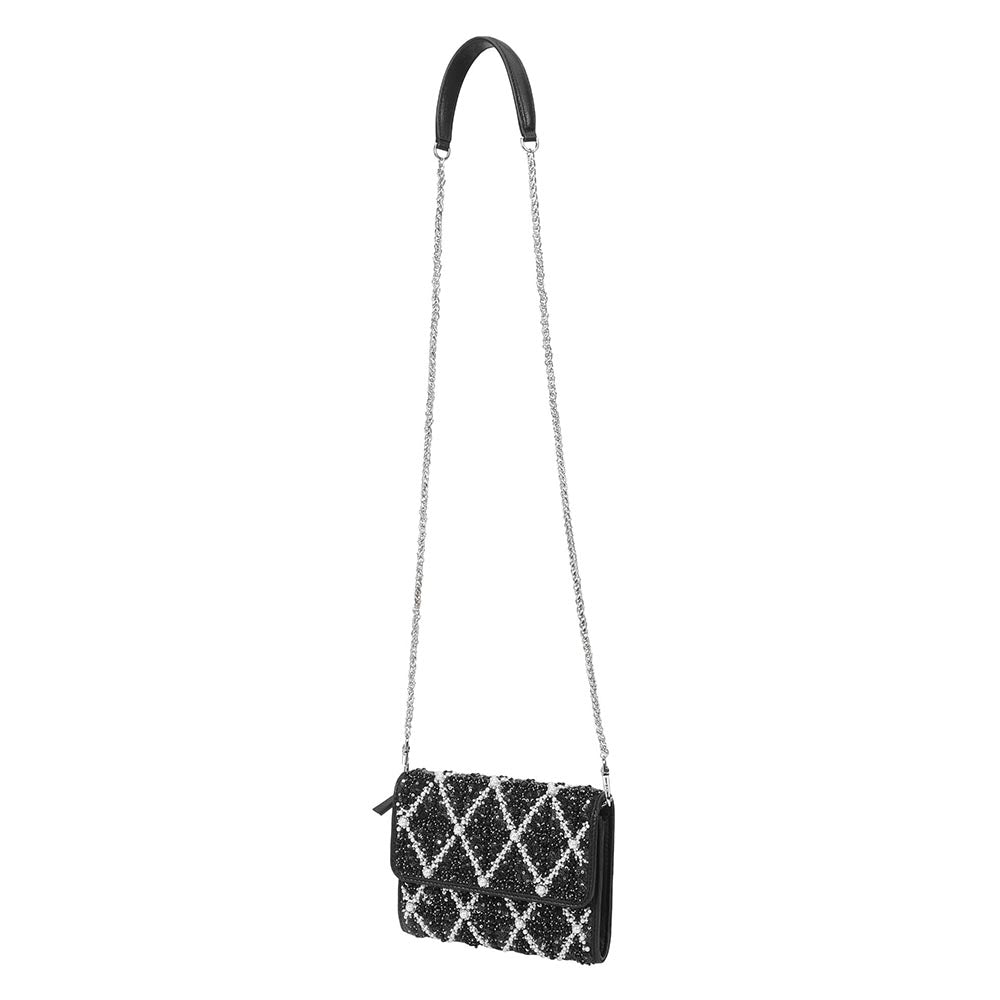 The Leather Garden Cypress Embellished Crossbody Leather Bag