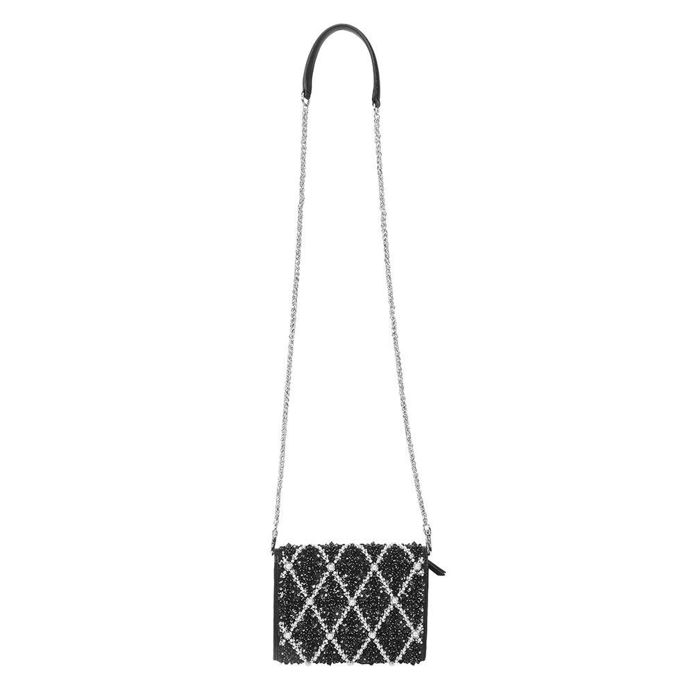 The Leather Garden Cypress Embellished Crossbody Leather Bag