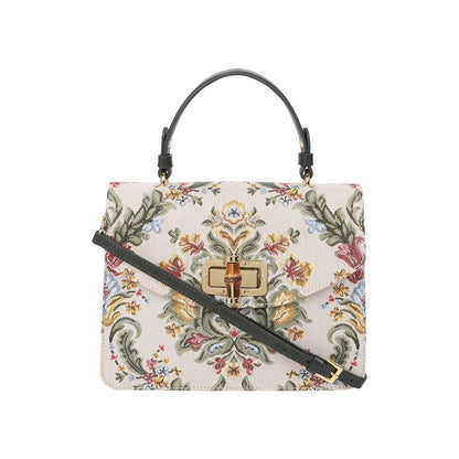 The Leather Garden Hydrangea Forest Green Leather Shoulder Bag