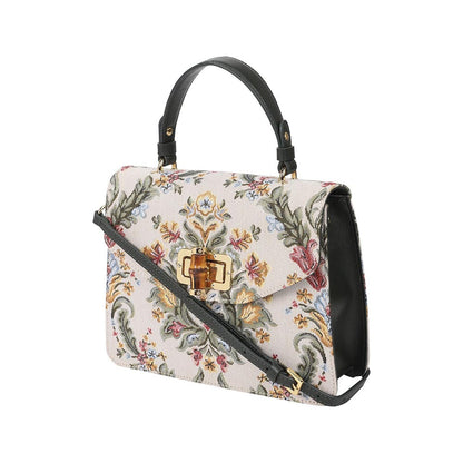 The Leather Garden Hydrangea Forest Green Leather Shoulder Bag
